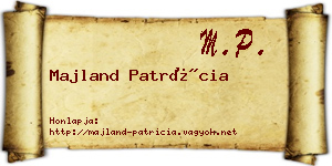 Majland Patrícia névjegykártya